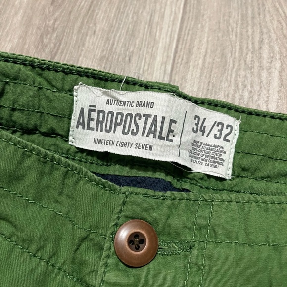 Y2K Aeropostale Green Cargo Pants Size 34x32 - Picture 5 of 7